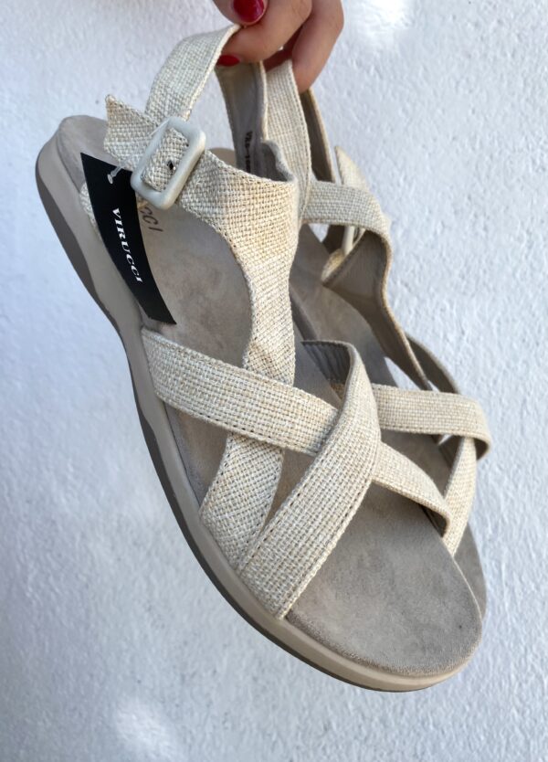 Sandalia Tiras Beige