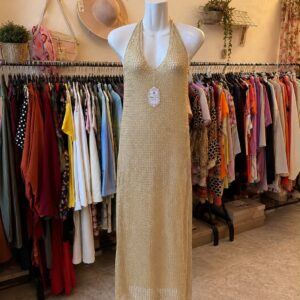 Vestido Dorado Metalizado